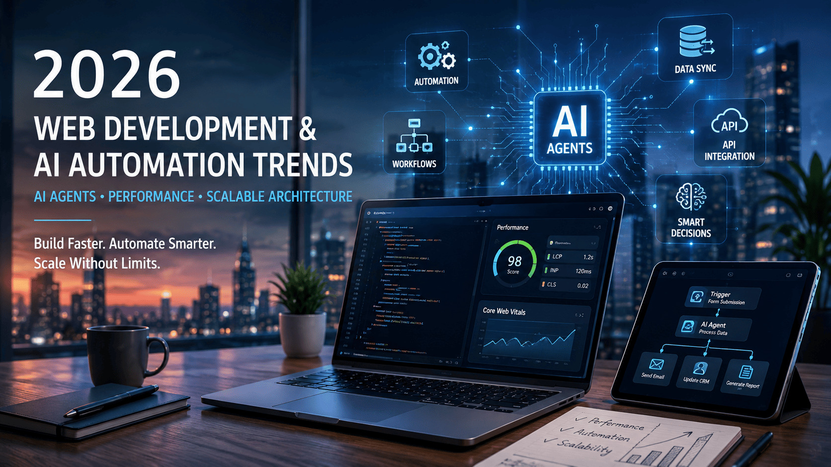 2026 Web Development & AI Automation Trends: AI Agents, Performance & Scalable Architecture