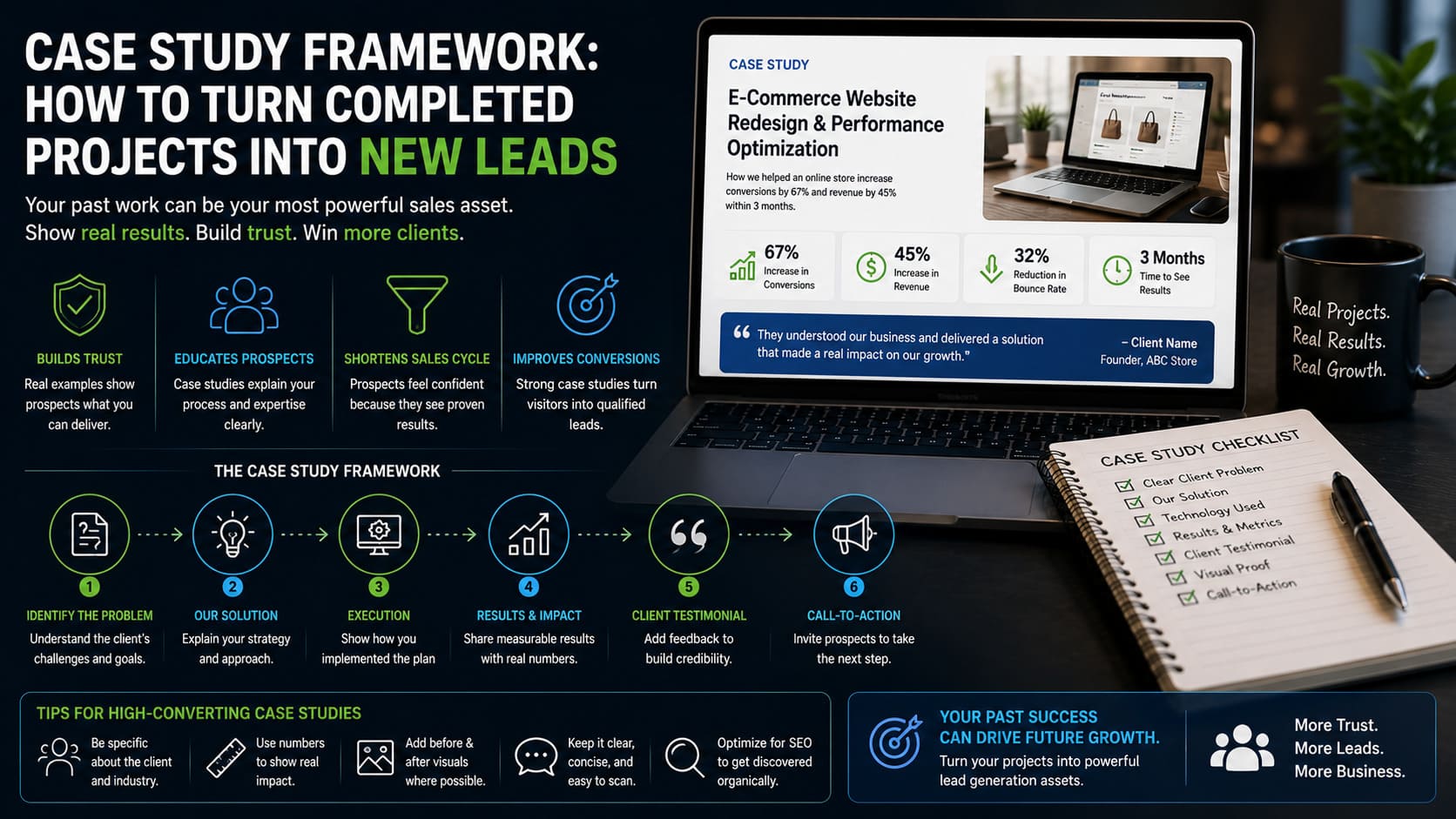 Case Study Framework: How to Turn Completed Projects Into New Leads