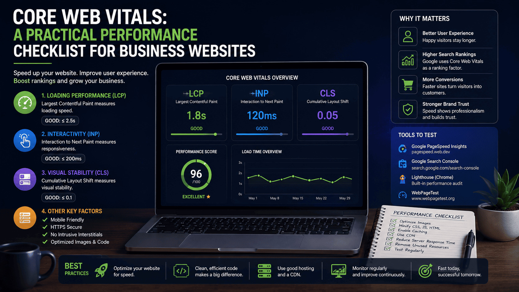 Core Web Vitals: A Practical Performance Checklist for Business Websites