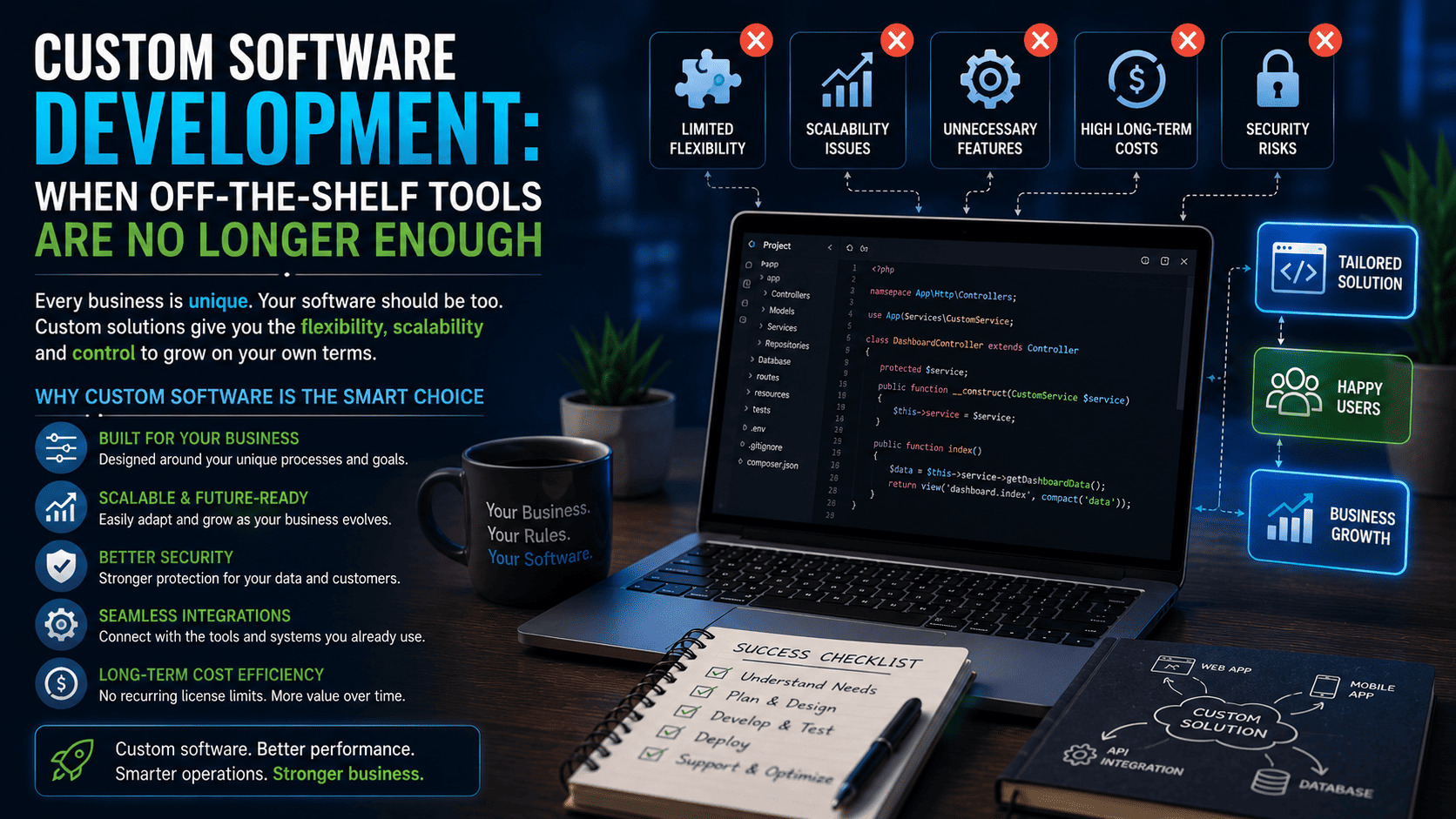 Custom Software Development: When Off-the-Shelf Tools Are No Longer Enough