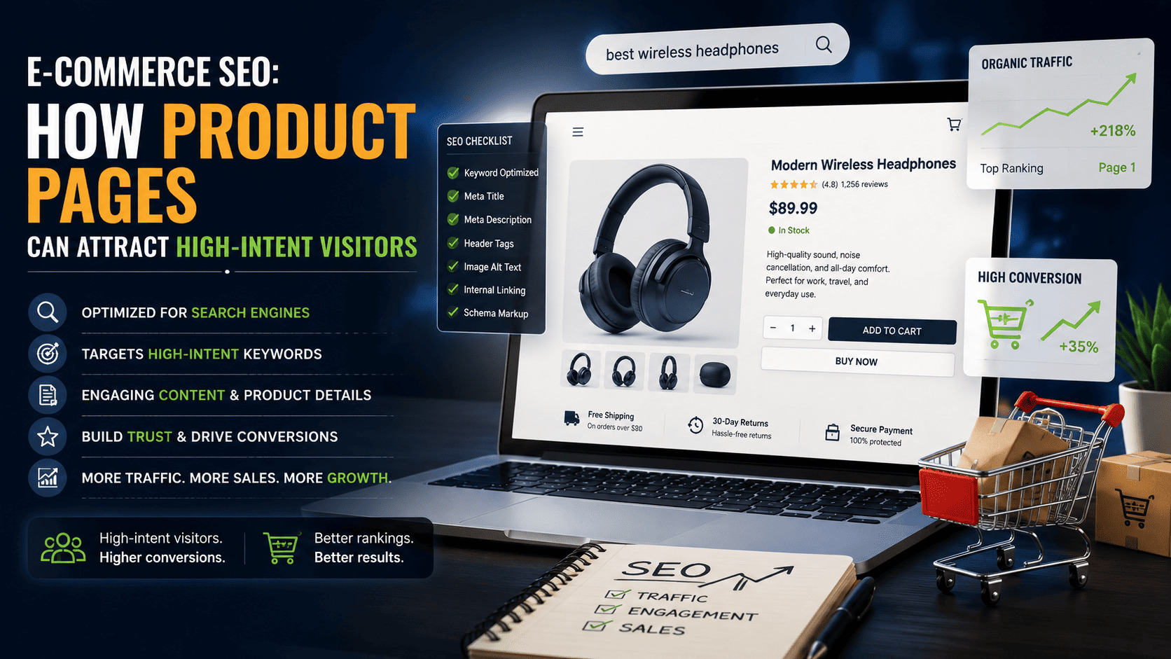 E-Commerce SEO: How Product Pages Can Attract High-Intent Visitors