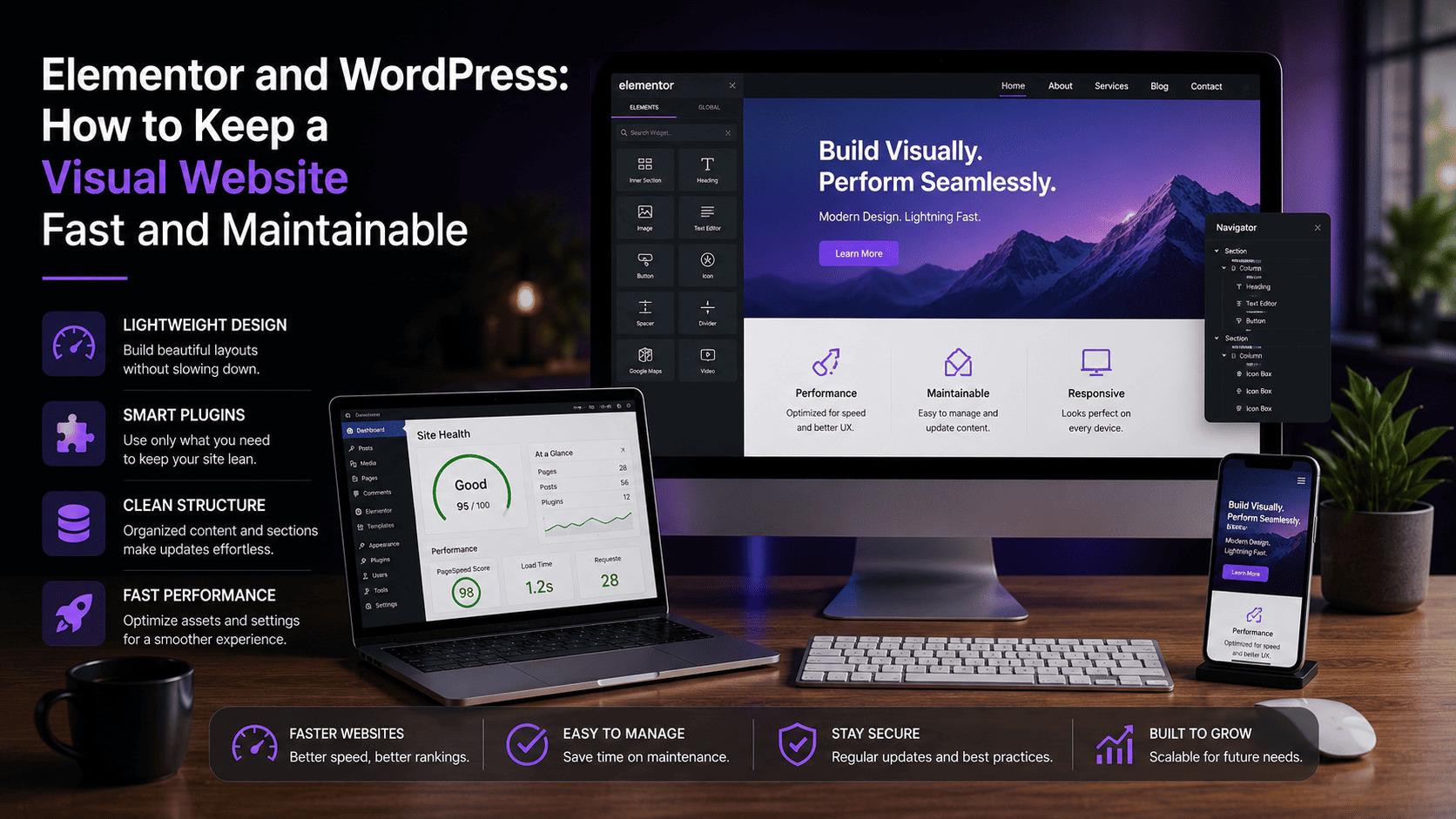 Elementor and WordPress: How to Keep a Visual Website Fast and Maintainable