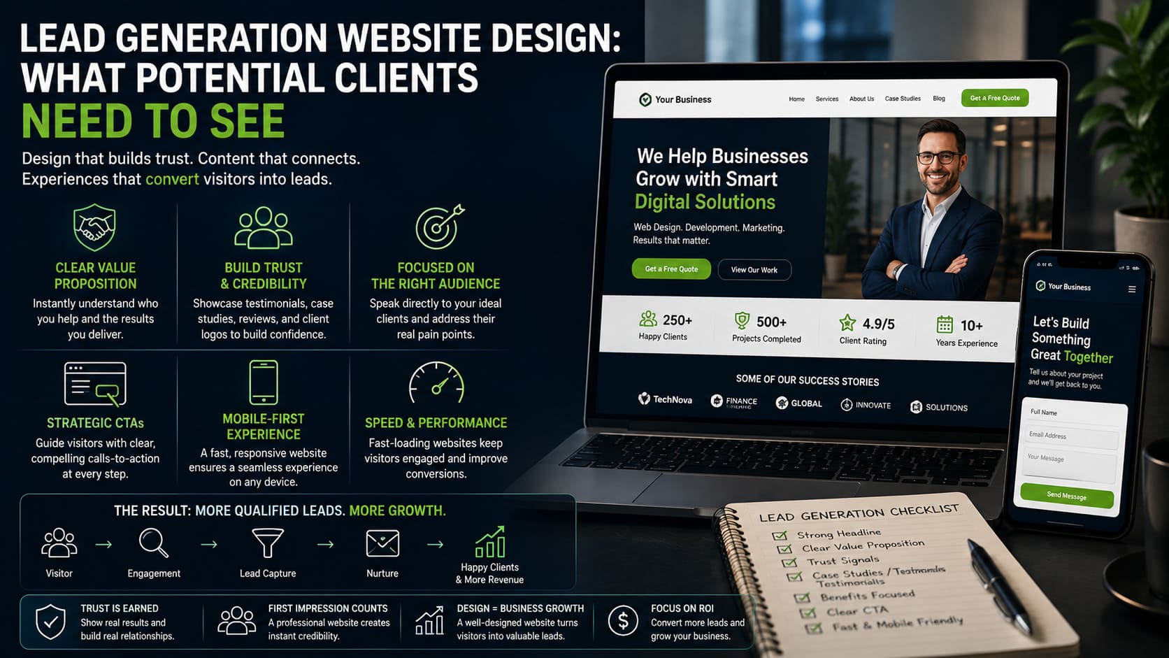 Lead Generation Website Design: What Potential Clients Need to See
