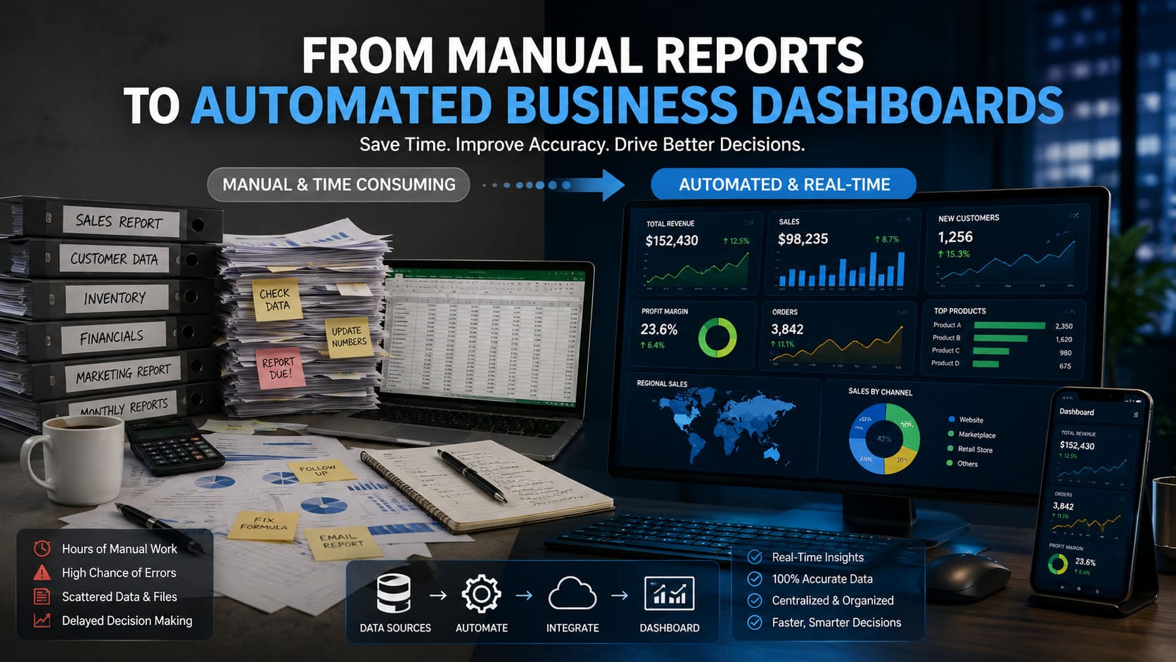 From Manual Reports to Automated Business Dashboards