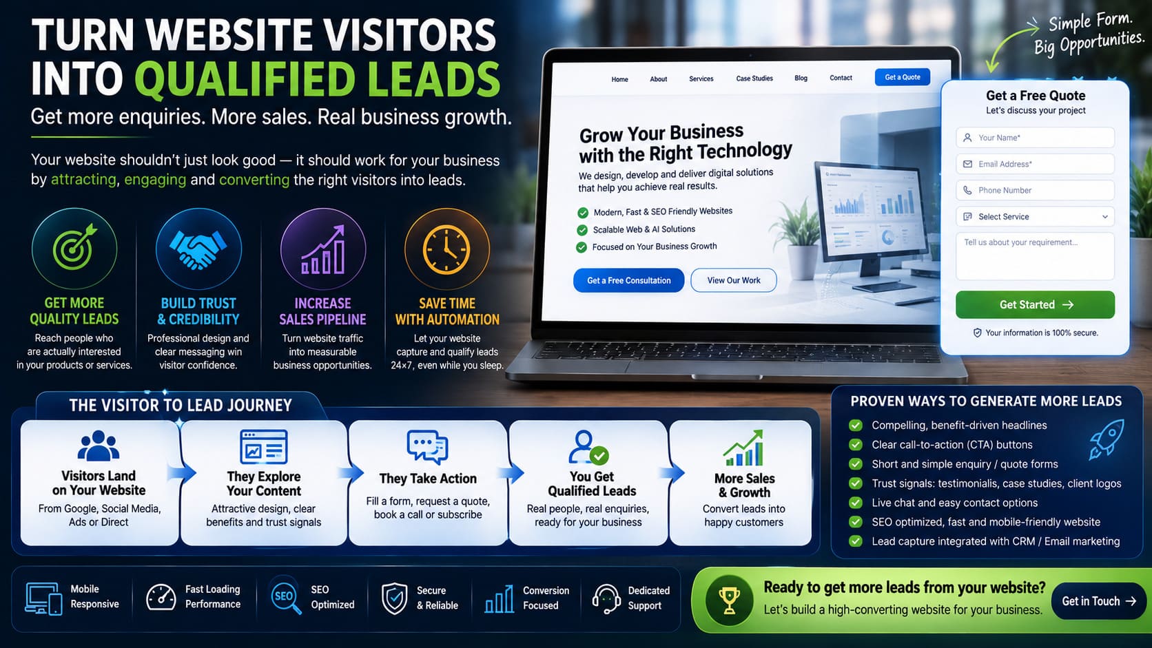 How Businesses Can Turn Website Visitors Into Qualified Leads