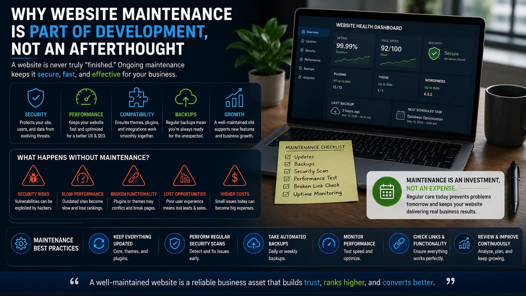 Why Website Maintenance Is Part of Development, Not an Afterthought