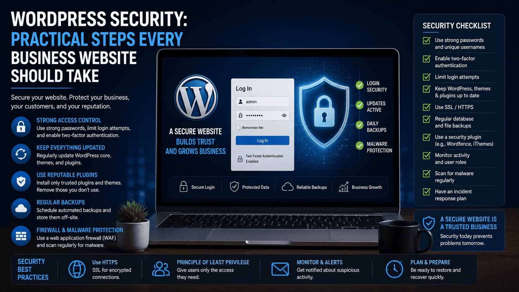WordPress Security: Practical Steps Every Business Website Should Take